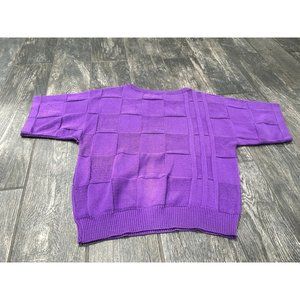 GENTLY USED *VINTAGE* GREGGE SPORT CHECKERED KNIT TOP